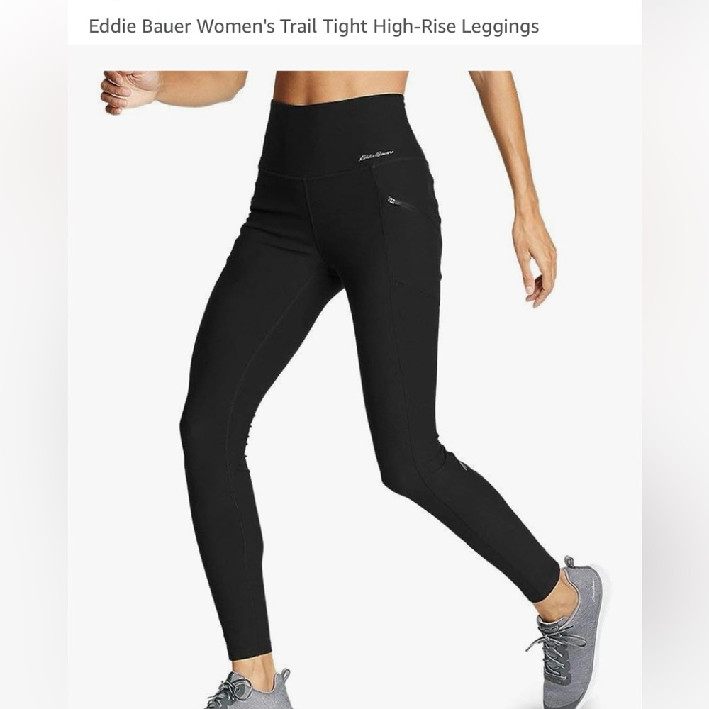 Eddie Bauer Black High-Waisted Leggings